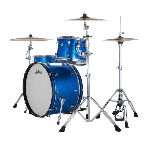Ludwig Neusonic 24" Pro Beat 3pc Shell Pack, Blue Super Sparkle