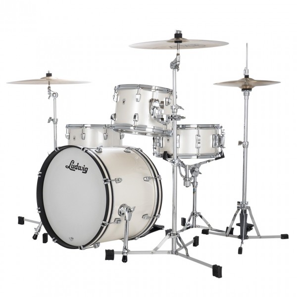 Ludwig Neusonic 22" MOD2 4pc Shell Pack, Silver Silk