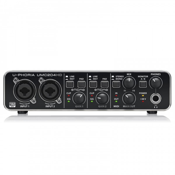 Behringer U-PHORIA UMC204HD USB Audio Interface