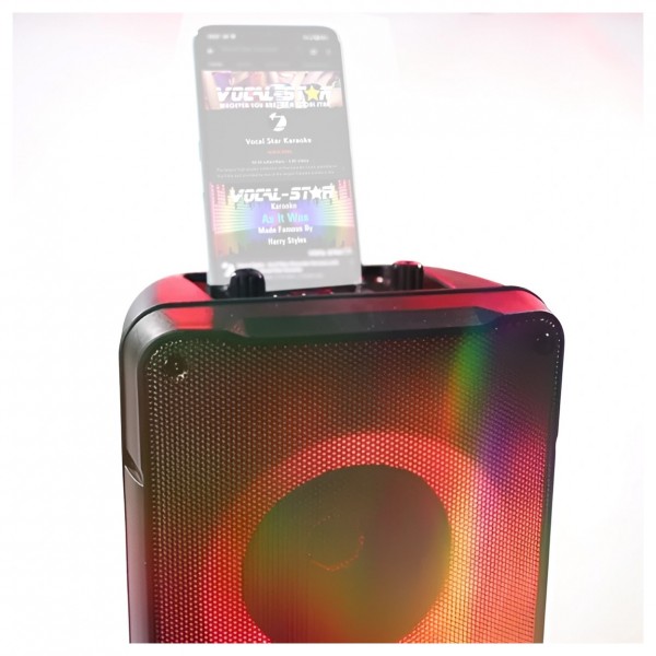 Vocal-Star VS-355BT Portable BT Karaoke Machine & 2 Mics - Nearly New