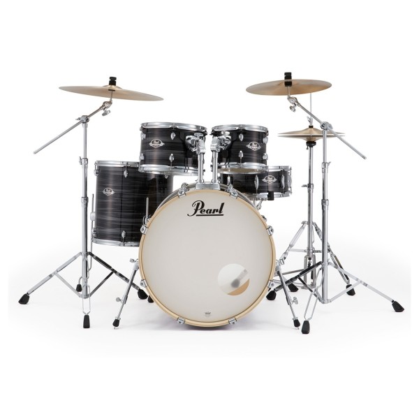 Pearl Export 22" USA Fusion Drum Kit, Graphite Silver Twist