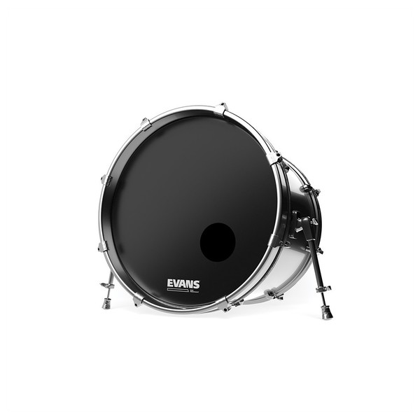 Evans EQ3 Resonant Black Bass Drum Head, 22"