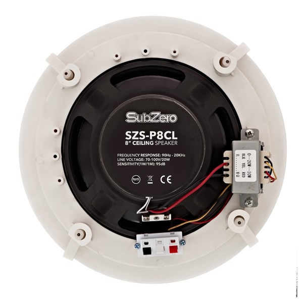 SubZero 8" Ceiling Speaker, 100V Line