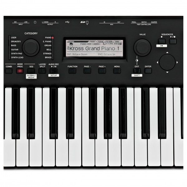 Korg Kross 2 61 Key Synthesizer Workstation, Matt Black