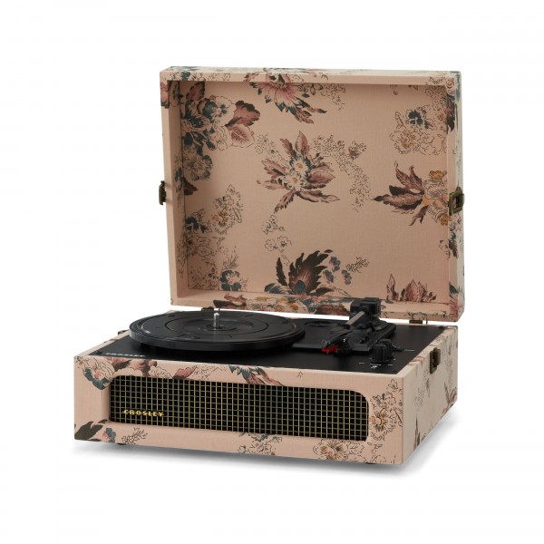 Crosley Voyager Portable Turntable with Bluetooth Out, Floral