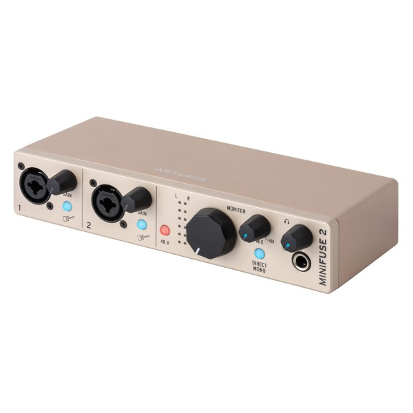 Arturia MiniFuse 2 USB Audio Interface, Champagne