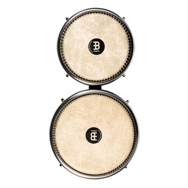 Meinl Percussion Artist Series Bongo Roberto Serrano, Remo Fiberskyn Heads, 7" & 8 1/2", Pearl White