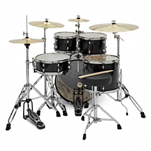 Premier Revolution 20" 5pc Drum Kit Bundle, Black