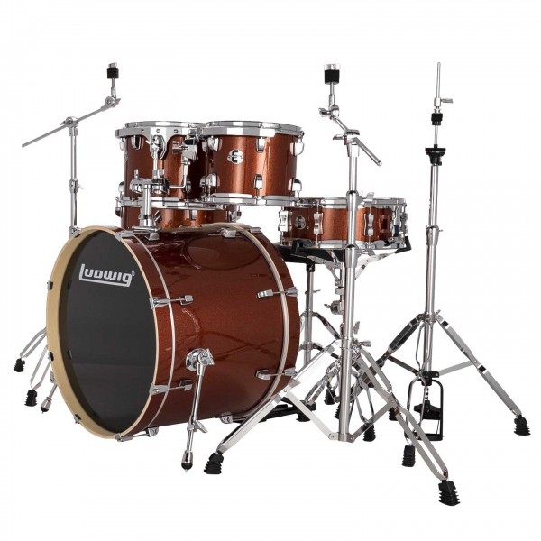 Ludwig Evolution 22" 5pc Drum Kit, Copper