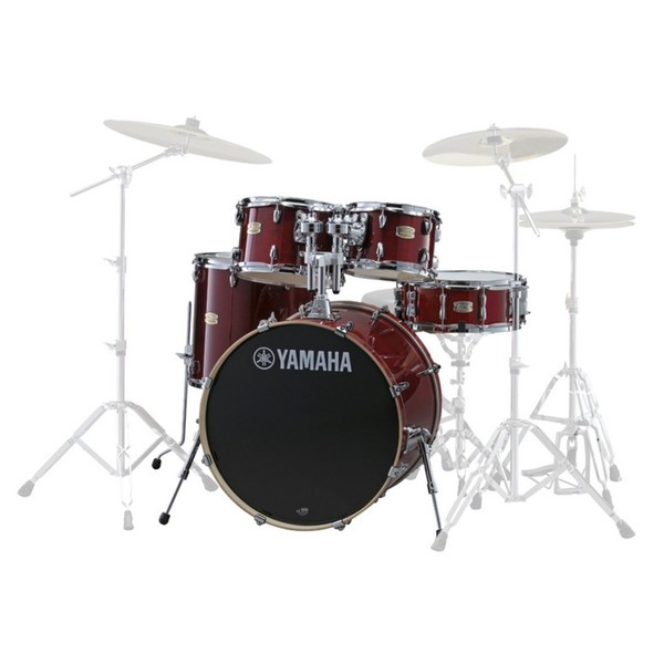 Yamaha Stage Custom Birch 22" 5pc Shell Pack w/Bags, Cranberry Red