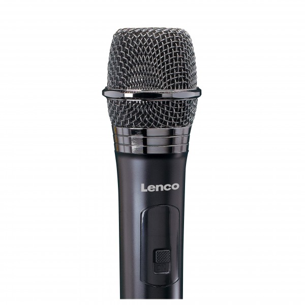 Lenco MCW-011 Wireless Microphone with Battery Powered Receiver