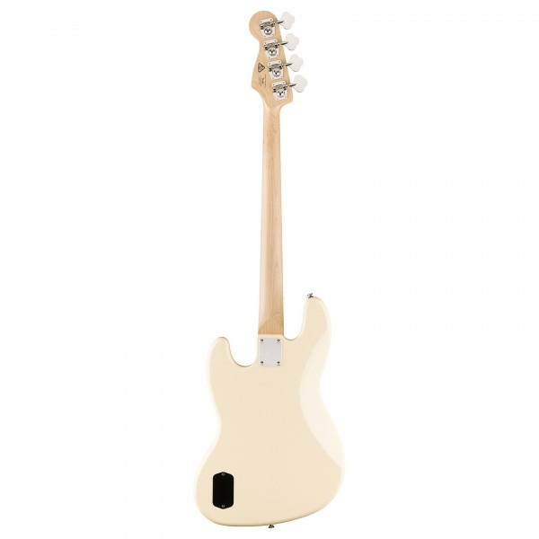 Squier Affinity Series Active Jazz Bass, Maple Fingerboard, Black Pickguard, Olympic White