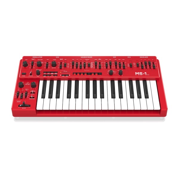Behringer MS-1 MKII Analog Synthesizer, Red
