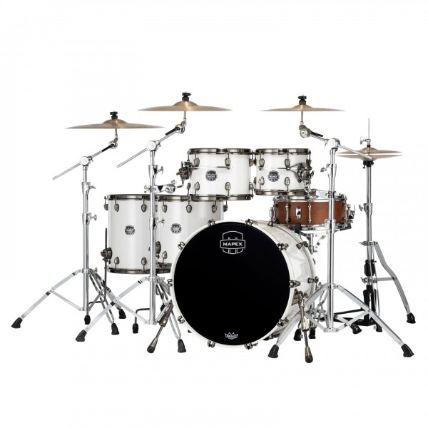 Mapex Saturn Evolution Maple/Walnut 22" 5pc, Polar White