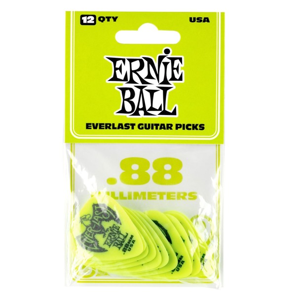 Ernie Ball P09191 Everlast 0.88mm Green, 12 Pack