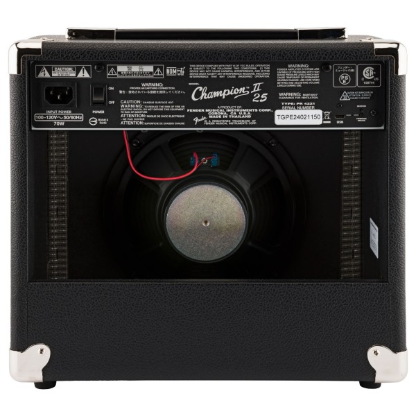 Fender Champion II 25 Guitar Amplifier Combo with Effects, pack of 3