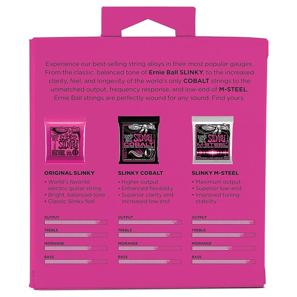 Ernie Ball P03333 Super Slinky 9-42 Electric Tone Pack