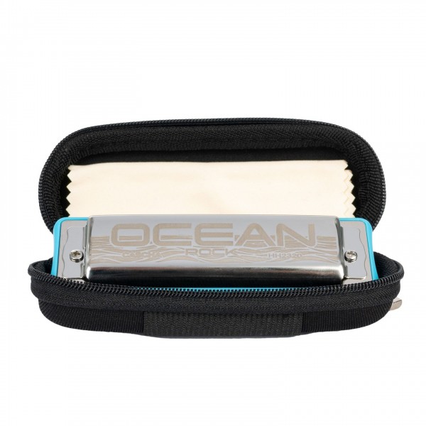 Cascha Ocean Rock Blues Harmonica Blue, F