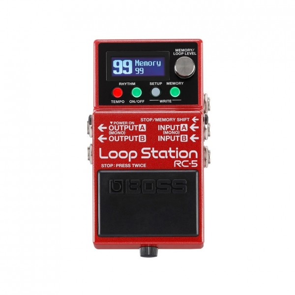 Boss RC-5 Loop Station Guitar Loop Pedal with Power Supply