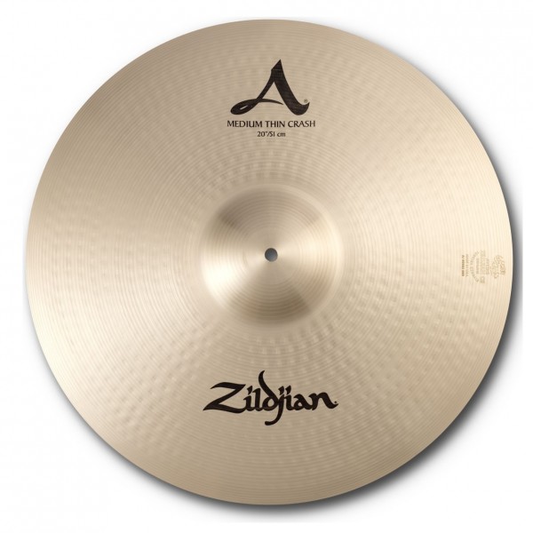 Zildjian A 20" Medium Thin Crash Cymbal, Traditional Finish