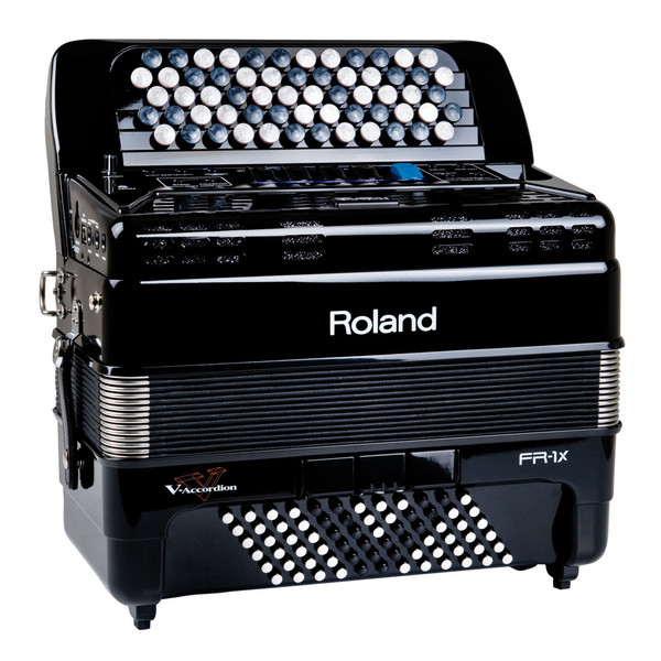 Roland FR-1XB Compact Button Type V-Accordion with Speakers, Black
