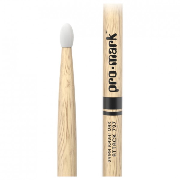 Promark Classic Attack 727 Shira Kashi Oak Drumsticks, Nylon Tip