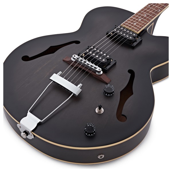 Ibanez AF55 Artcore, Transparent Black Flat