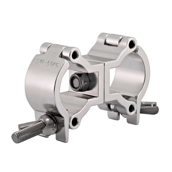 Double Half Coupler Clamp by Gear4music, 32-35mm