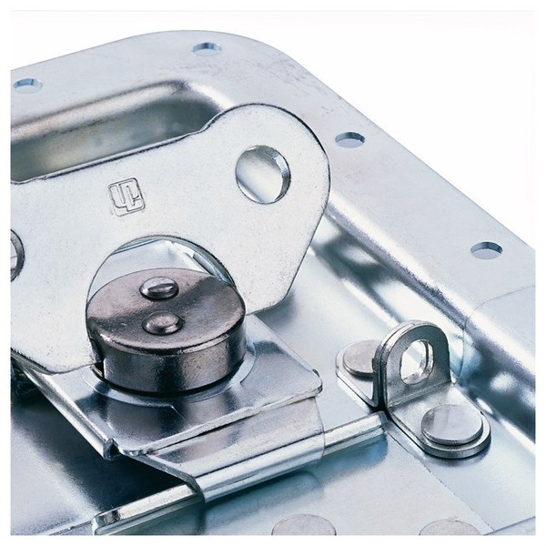 Adam Hall Large Non-Cranked Butterfly Latch with Padlock Eye, 14 mm