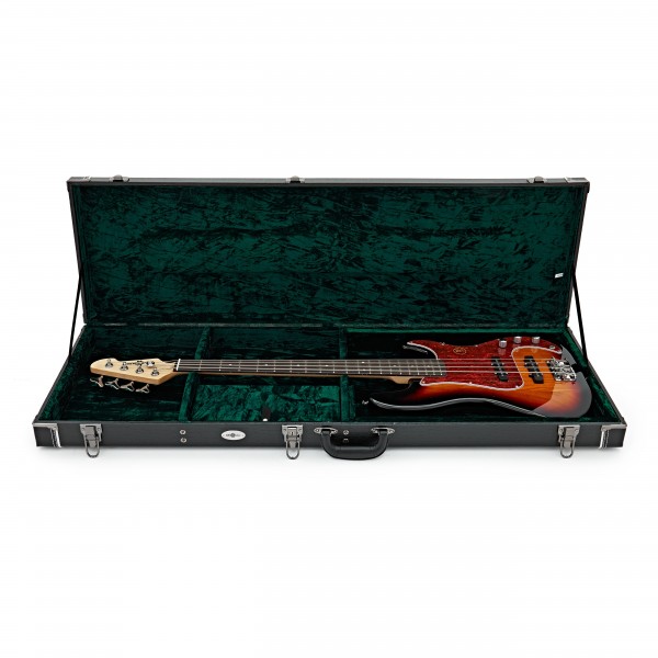 Deluxe Bass Guitar Case by Gear4music - Black