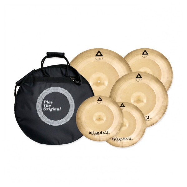 Istanbul Agop XIST Power Cymbal Set With Free 18" Crash & Bag & Gibraltar 4000 Lightweight Stands