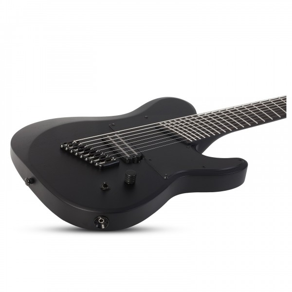 Schecter PT-8 MS Black Ops, Satin Black Open Pore