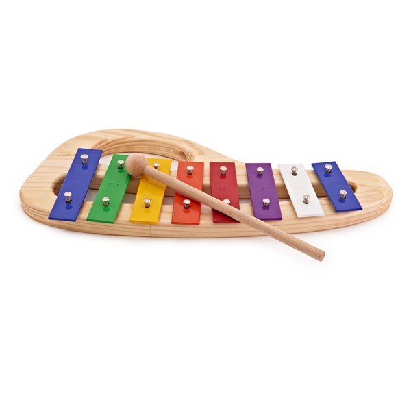 8 Note Rainbow Glockenspiel by Gear4music