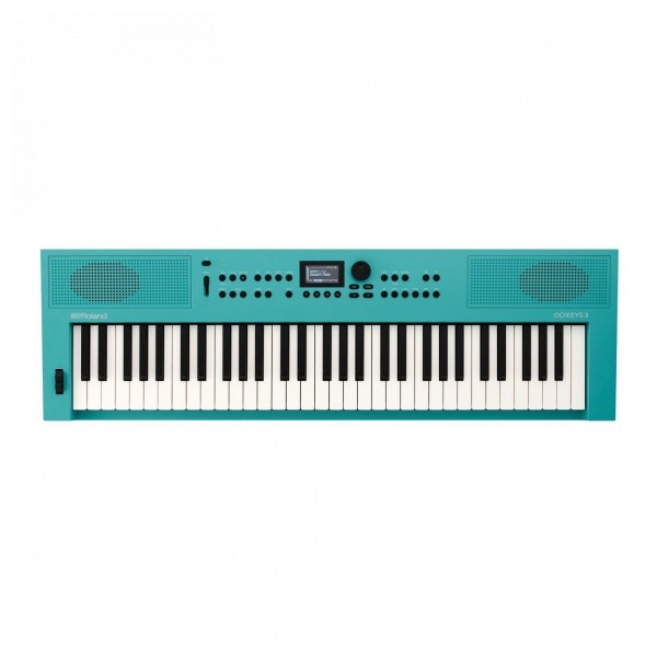 Roland GO:KEYS 3 Keyboard, Turquoise with Music Rest