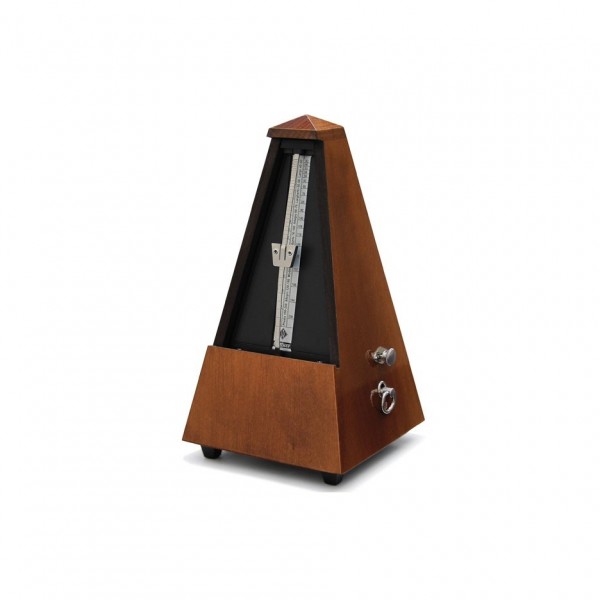 Wittner W813 Traditional Metronome with Bell, Polished Light Walnut