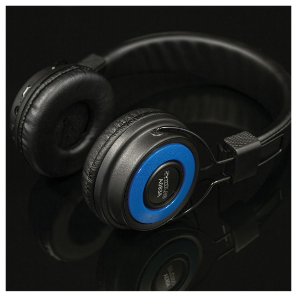 SoundLAB A083A Wireless Bluetooth On Ear Headphones, Blue