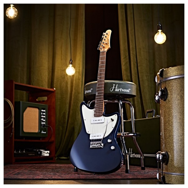 Hartwood Drifter Electric Guitar, Metallic Blue