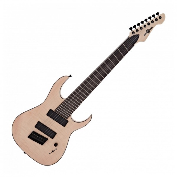Harlem S 8-String Fanned Fret Guitar + 15W Amp Pack, Natural