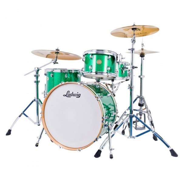 Ludwig Continental 22" 4pc Shell Pack, Green Sparkle