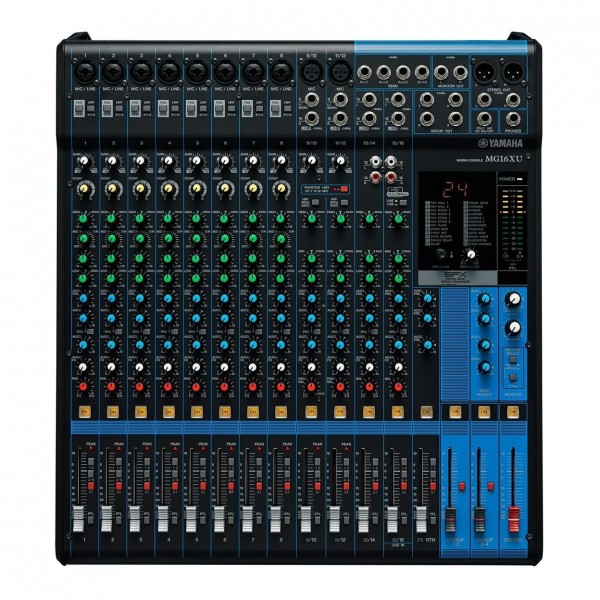 Yamaha MG16XU Analog USB Mixer with Gear4music Bag