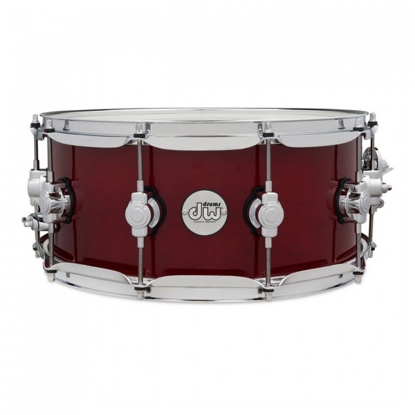 DW Design Series 14" x 6" Snare Drum, Cherry Stain & Case