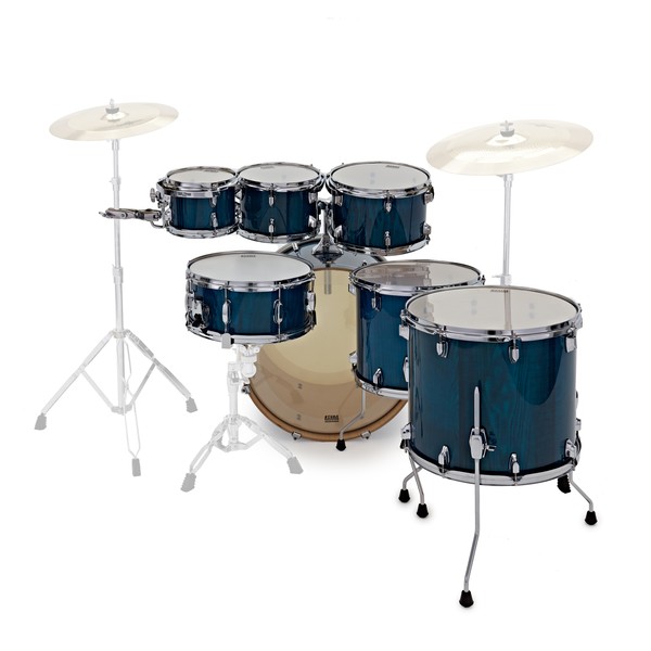 Tama Superstar Classic Exotix 22" 7pc, Gloss Sapphire Lacebark Pine