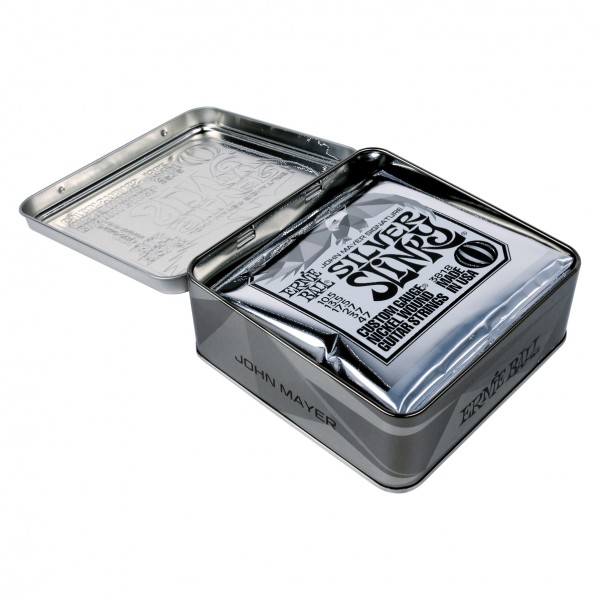 Ernie Ball John Mayer Silver Slinky 3 Pack Tin, 10.5-47