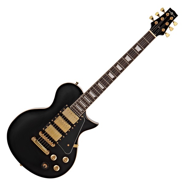 New Jersey Select Guitar by Gear4music + 15W Pack, Beautiful Black