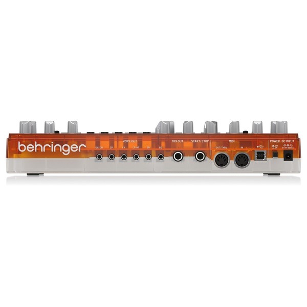 Behringer RD-6 Drum Machine, Transparent Orange