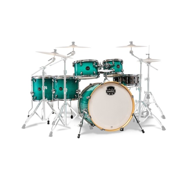 Mapex Armory 22" LA Fusion 6pc Shell Pack w/Bag Set, Jade Stone Burst