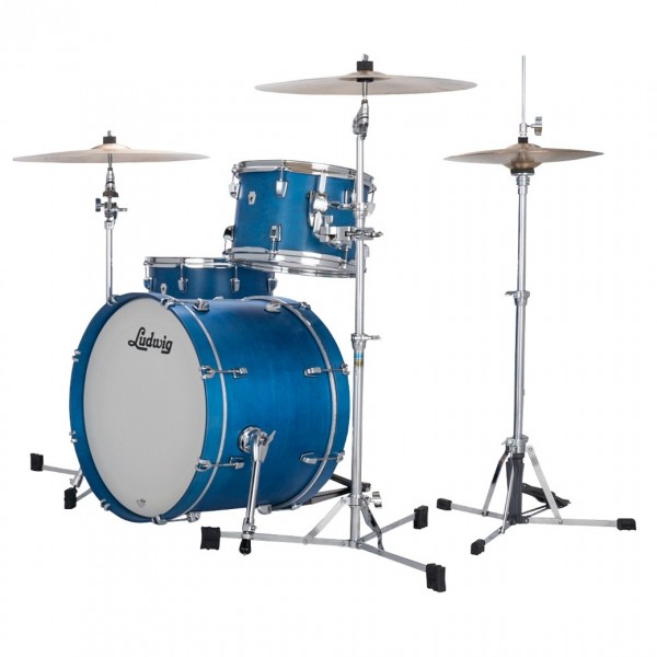 Ludwig Neusonic 20" Downbeat 3pc Shell Pack, Satin Royal Blue