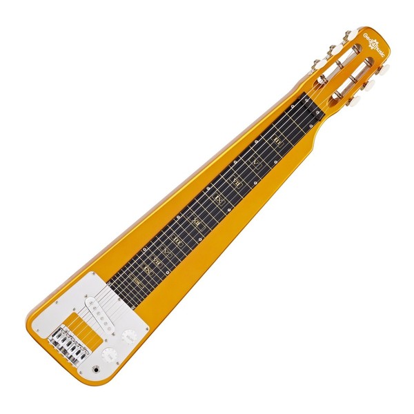 Lap Steel Guitar, Slide and Stand by Gear4music, Gold