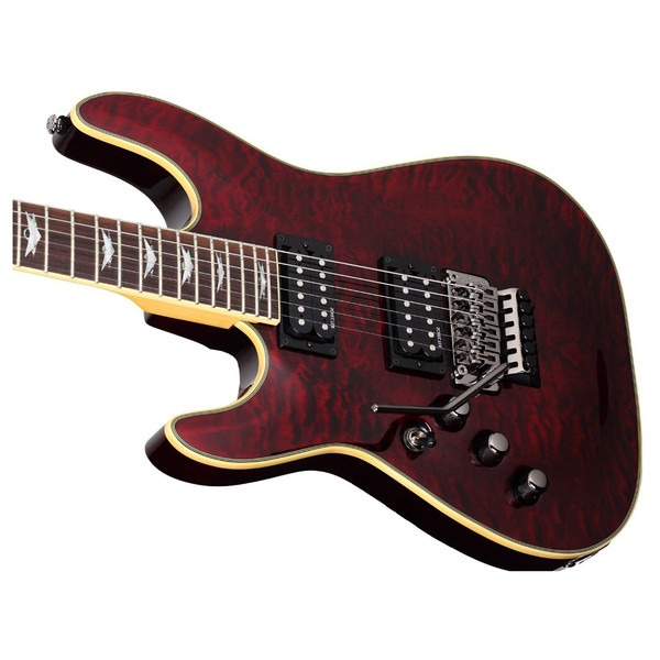 Schecter Omen Extreme-6 FR Left Handed, Black Cherry