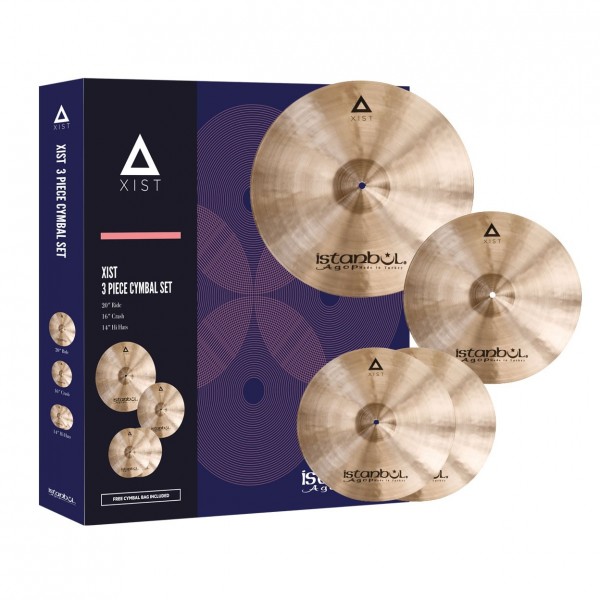Istanbul Agop Xist Cymbal Set (14", 16", 20") with Cymbal Bag